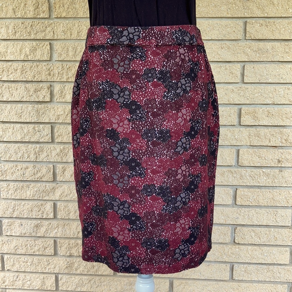 [Truly Poppy] Gila Cotton Blend Textured Lace Skirt